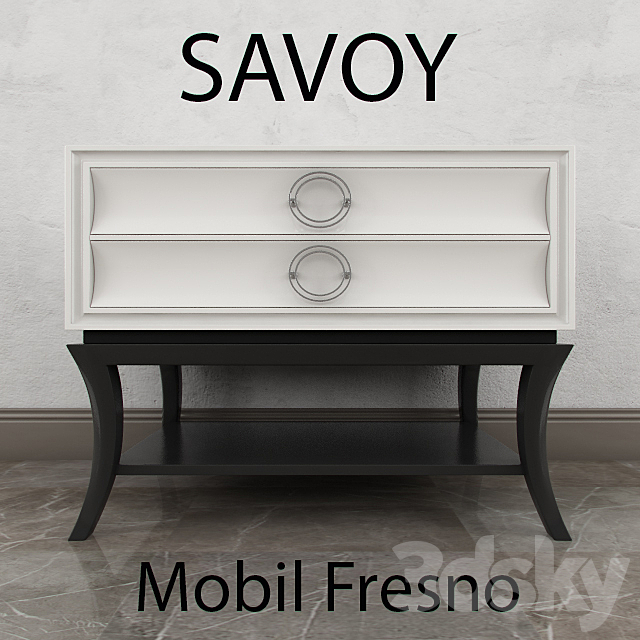 Mobil Fresno_savoy_bollard 3DSMax File - thumbnail 1