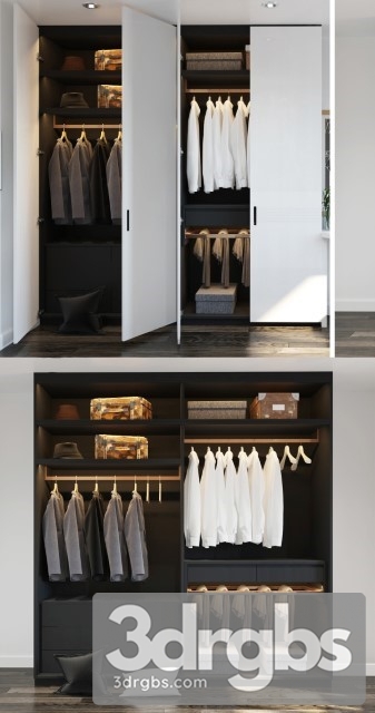 Moderm Wardrobe 3dsmax Download - thumbnail 1