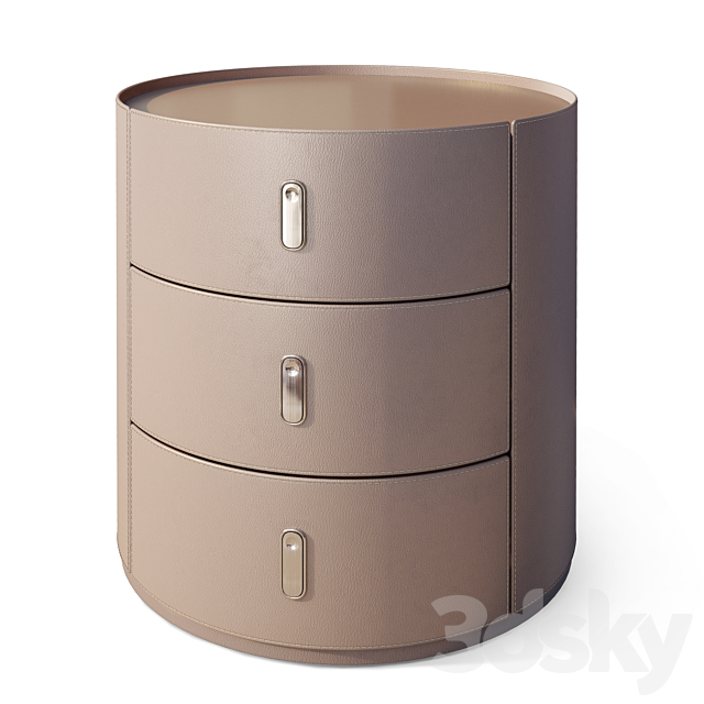 Modern bedside table Chester Moby Puerto Decor Diva 3DS Max Model - thumbnail 3