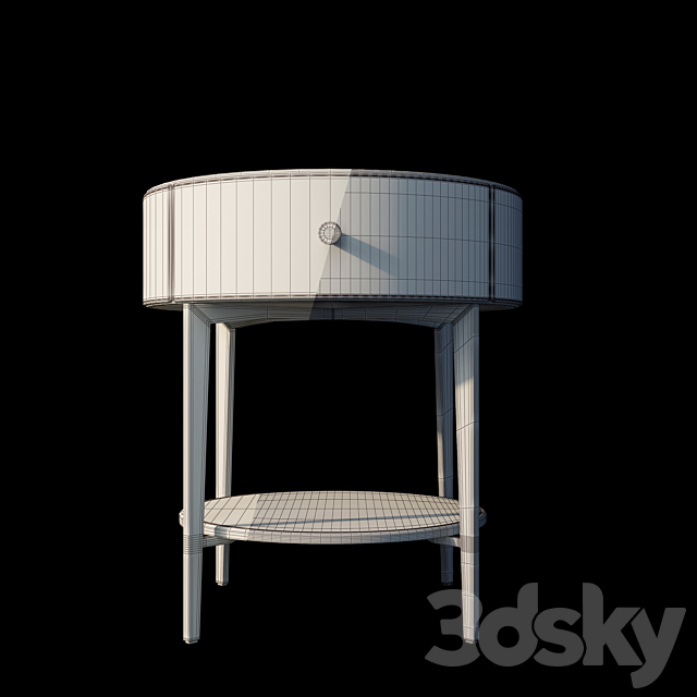 Modern bedside table Chester Moby Puerto Decor Diva 3DS Max Model - thumbnail 5