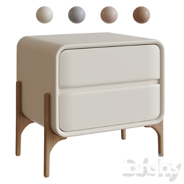 Modern Nightstand 3dsmax Download - thumbnail 1