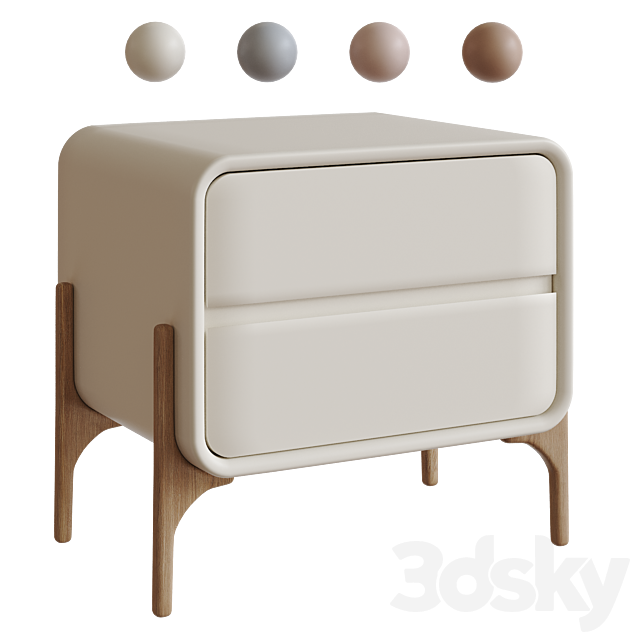 Modern Nightstand 3DSMax File - thumbnail 1