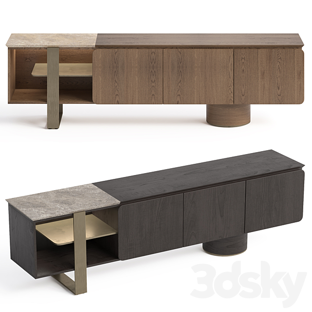 Modis Antik sideboard 3ds Max - thumbnail 1