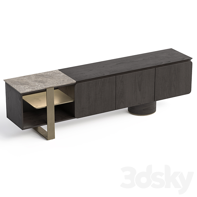 Modis Antik sideboard 3ds Max - thumbnail 2