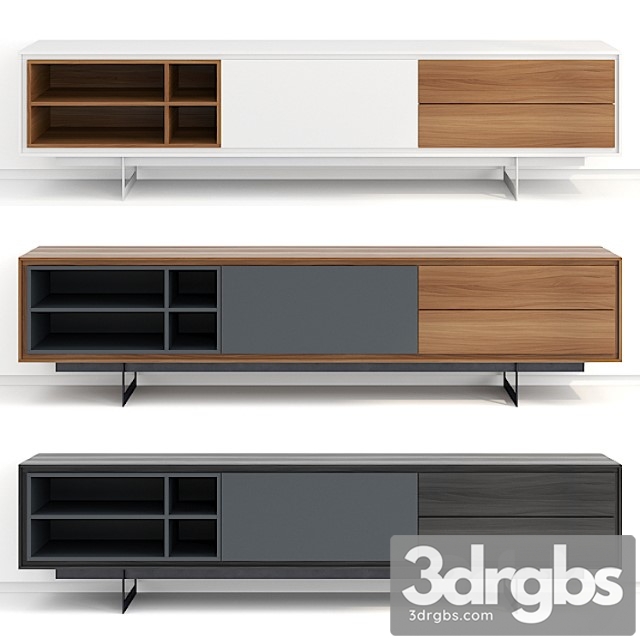 Modloft baxter media cabinet 2 3dsmax Download - thumbnail 1