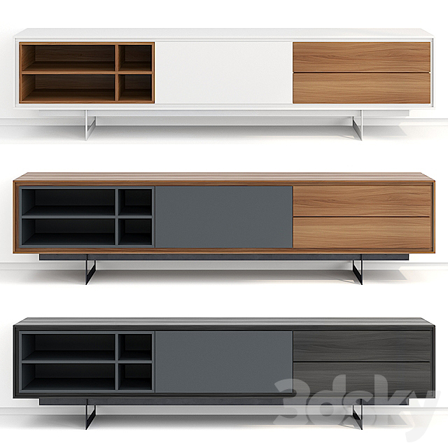 Modloft Baxter Media Cabinet 3DSMax File - thumbnail 1