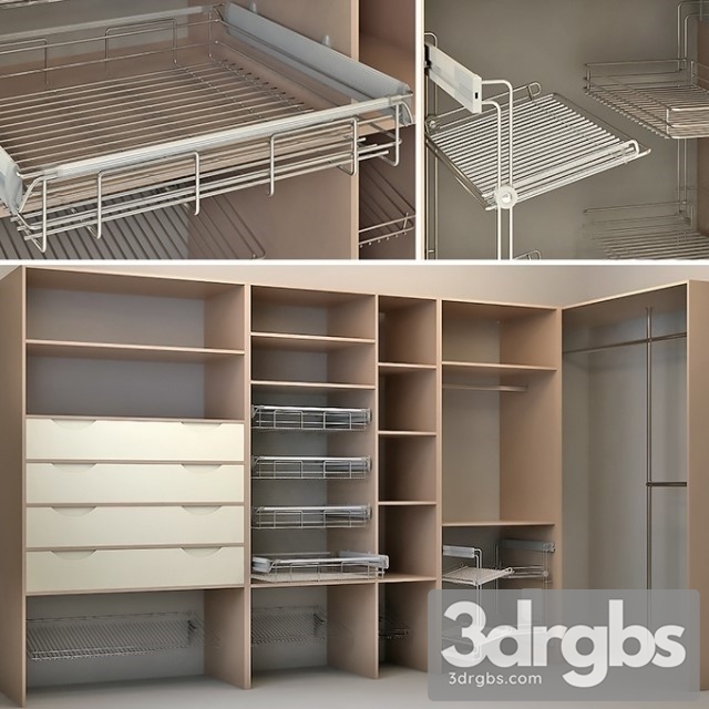 Modul Woden Wardrobe 3dsmax Download - thumbnail 1