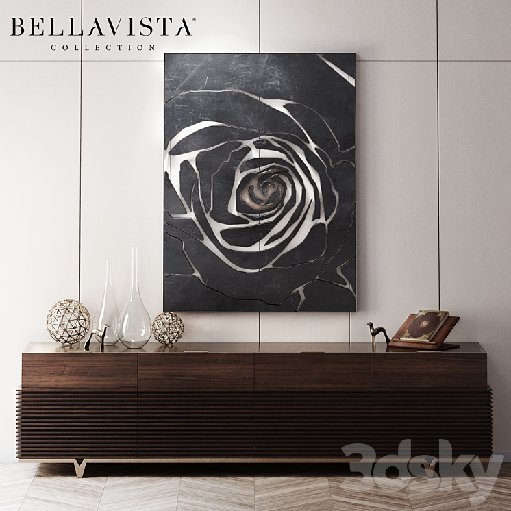 Montmartre Credenza by Bellavista Collection 3DS Max - thumbnail 1