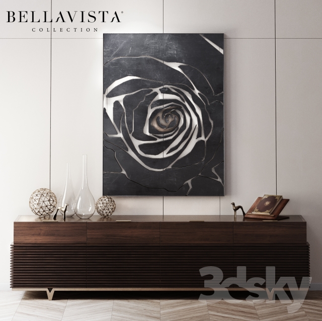 Montmartre Credenza by Bellavista Collection 3DS Max - thumbnail 3