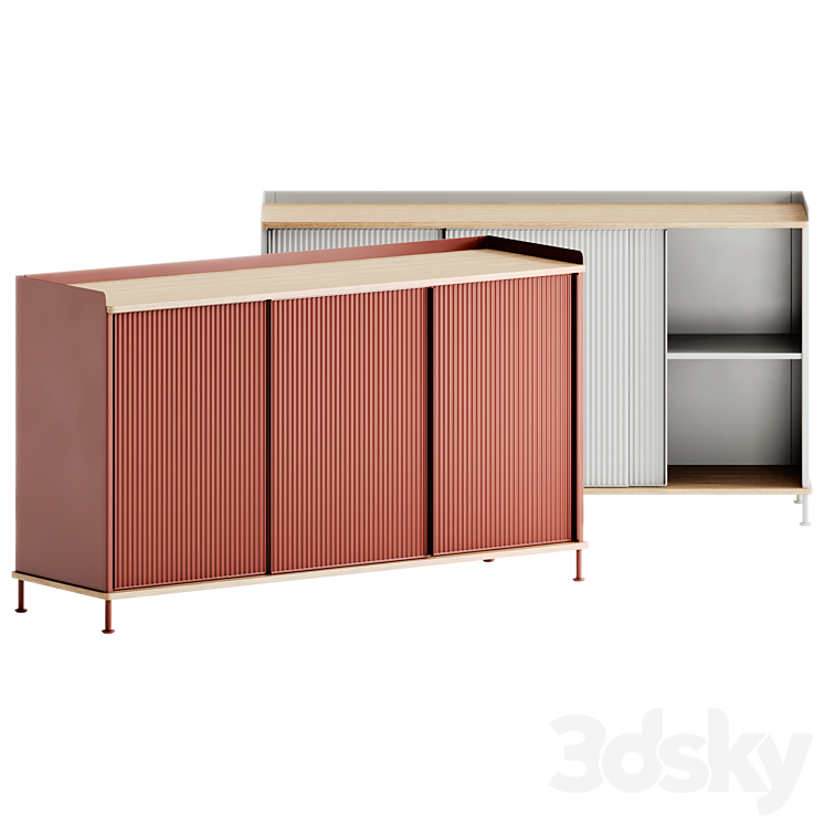 Muuto Enfold Sideboard Storage 3DS Max Model - thumbnail 2