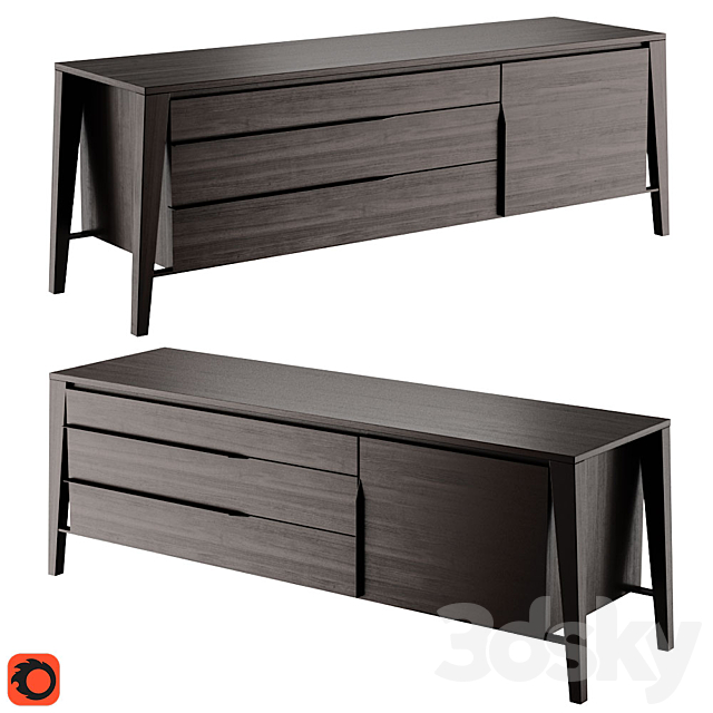 Natuzzi Euclide Sideboard 3DSMax File - thumbnail 1