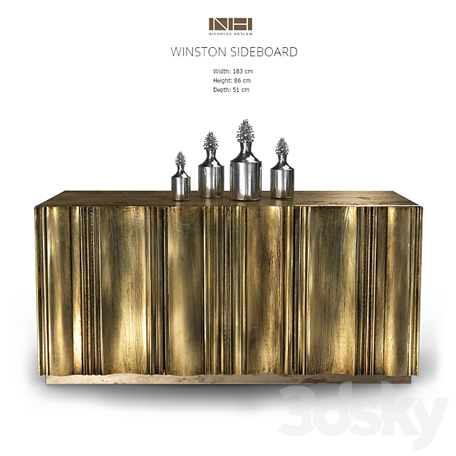 Nicholas Haslam WINSTON SIDEBOARD 3DS Max Model - thumbnail 2