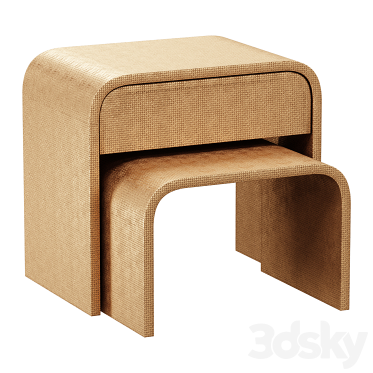 Nightstand 3DS Max Model - thumbnail 1