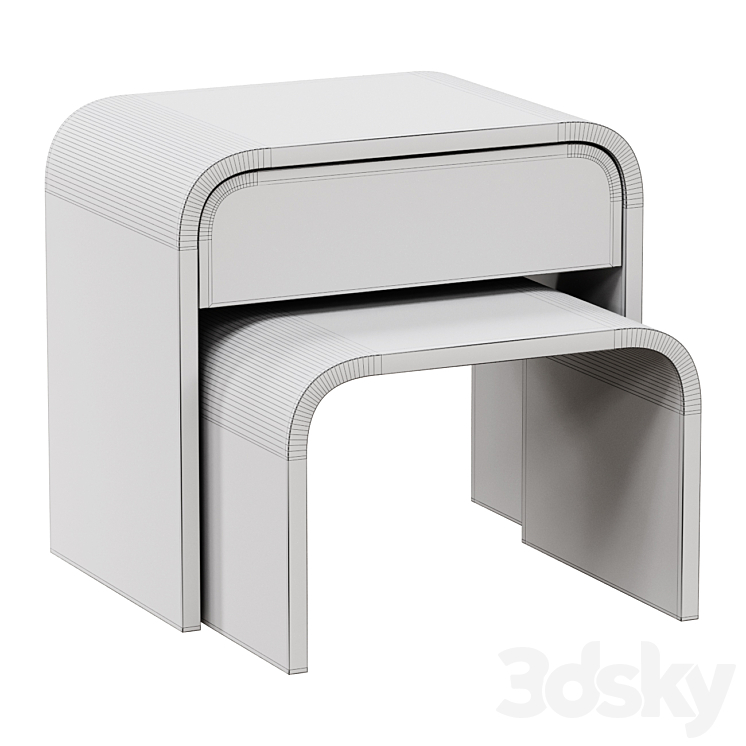 Nightstand 3DS Max Model - thumbnail 2