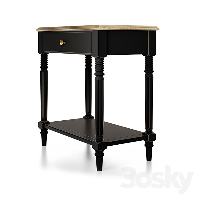 Nightstand 3DS Max Model - thumbnail 3