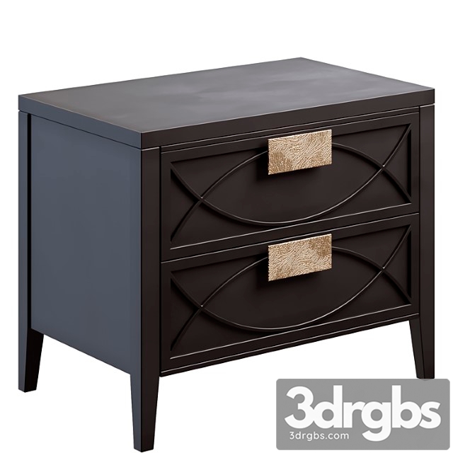 Nightstand Amelie Black Nightstand 3dsmax Download - thumbnail 1