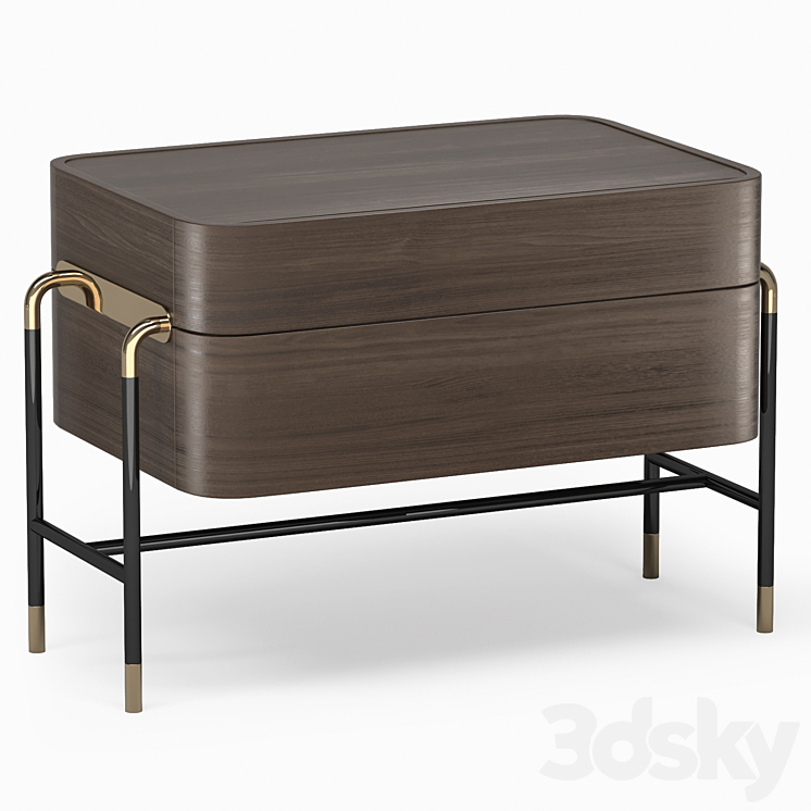 Nightstand bennett 3DS Max - thumbnail 1