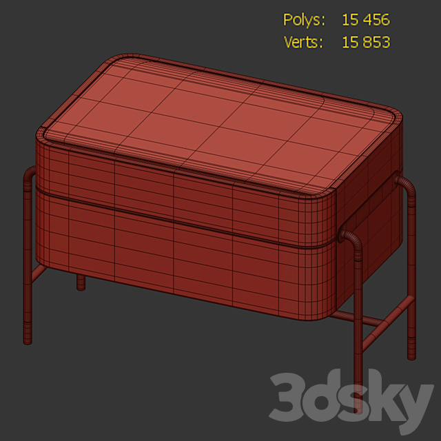 Nightstand bennett 3DSMax File - thumbnail 2