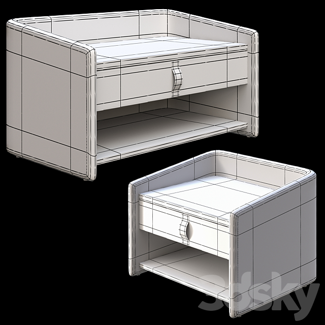 Nightstand Flou Gentleman 3DSMax File - thumbnail 3