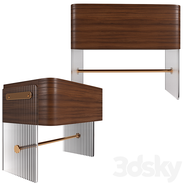 Nightstand HODGE by mezzo collection 3DSMax File - thumbnail 1