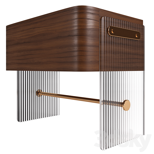 Nightstand HODGE by mezzo collection 3DSMax File - thumbnail 2