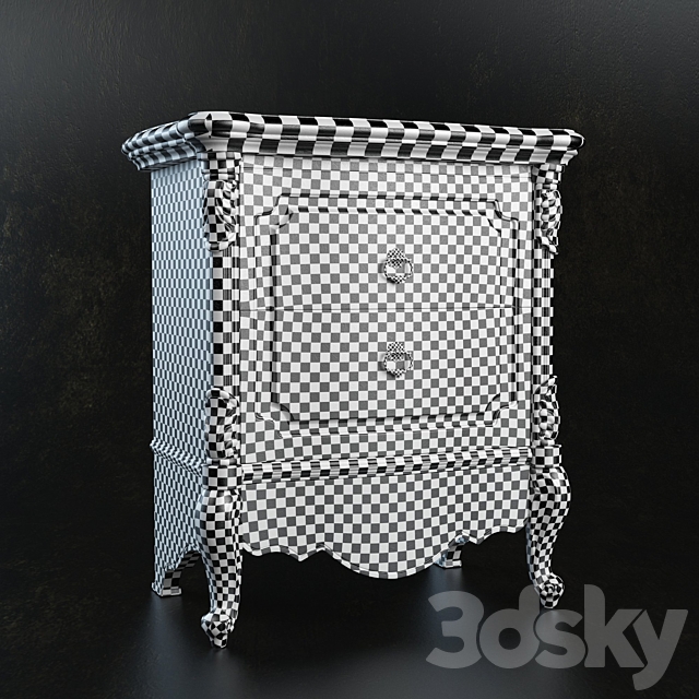 Nightstand Treci Cecchini Victoria Stucco 3DSMax File - thumbnail 3