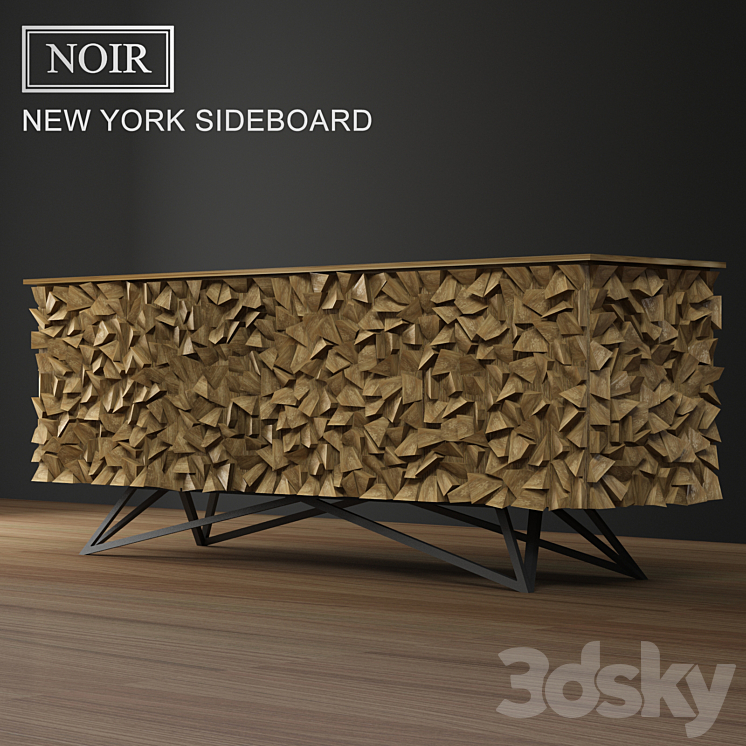 NOIR NEW YORK SIDEBOARD 3DS Max - thumbnail 2