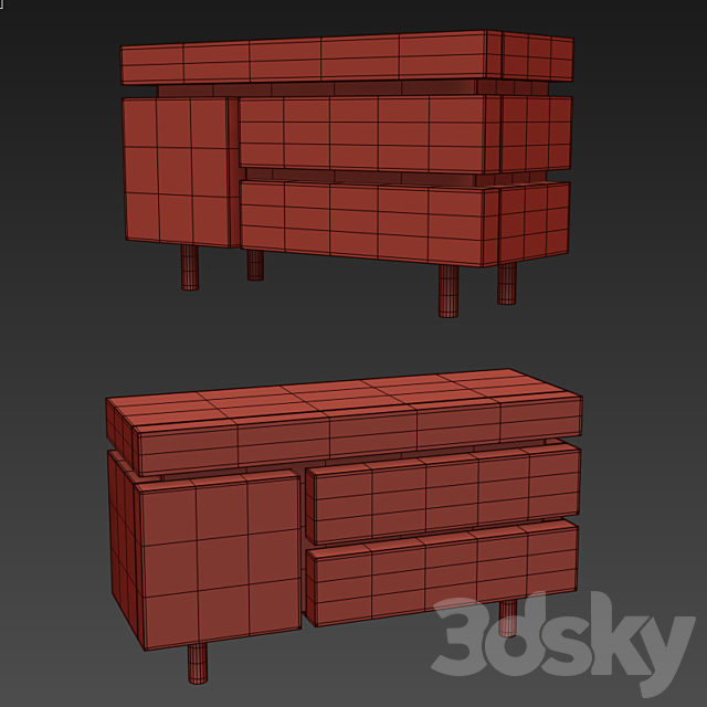 Noom Sideboard Gerrit CS1 (OM) 3DS Max Model - thumbnail 5