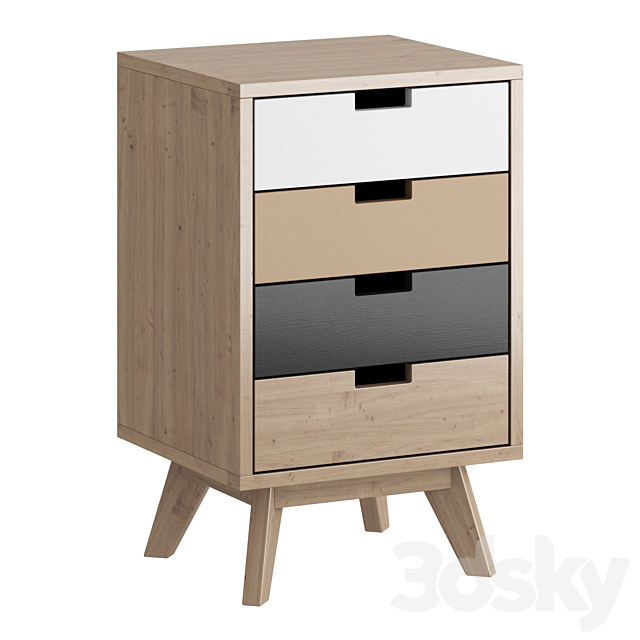 Nordic chest of drawers 3DSMax File - thumbnail 6