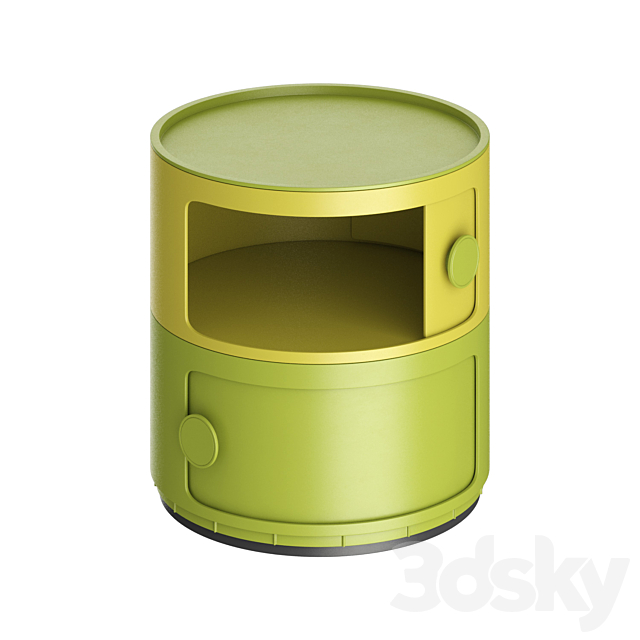 Nordic round bedside table 3DSMax File - thumbnail 6