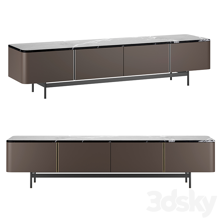 Norman TV Cabinet by Laskasas 3DS Max - thumbnail 1