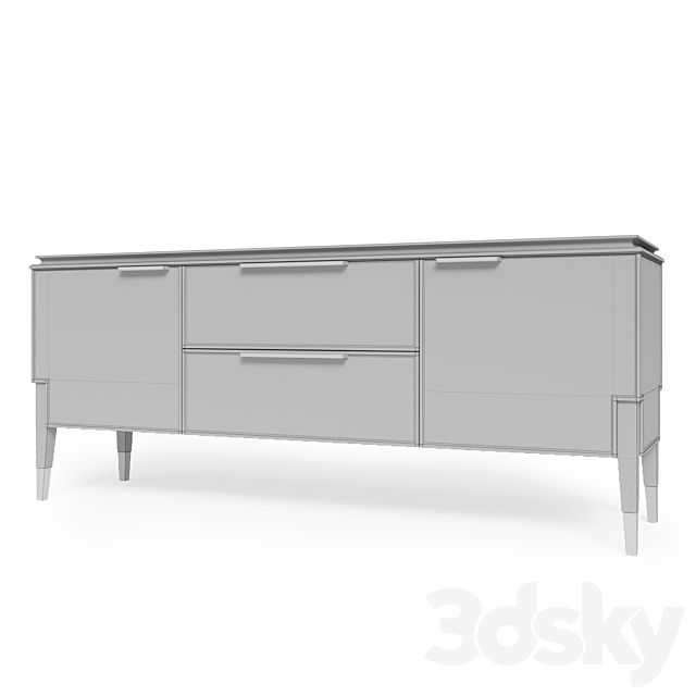 OAK – CASTELLO Sideboard 3DSMax File - thumbnail 3