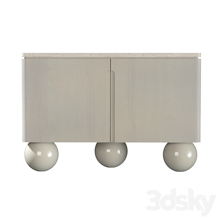 Olbia Commode Travertine Memphis France Le Berre Vevaud 3DS Max - thumbnail 2