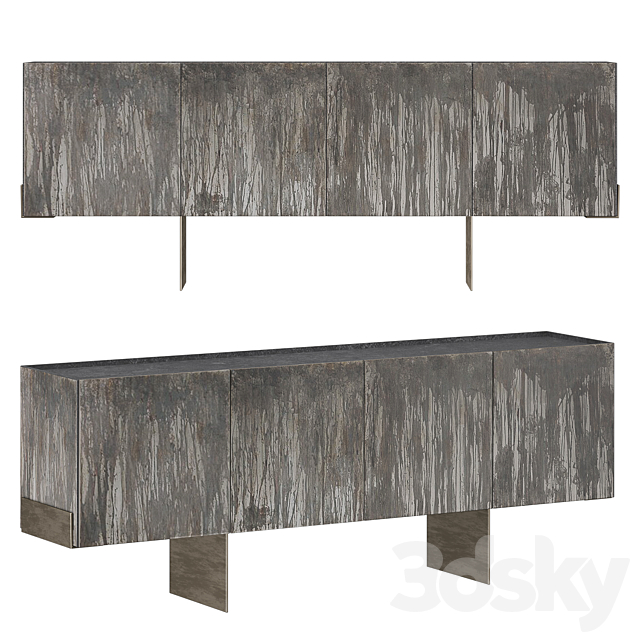 Olivya Stone Domi Credenza 3ds Max - thumbnail 1