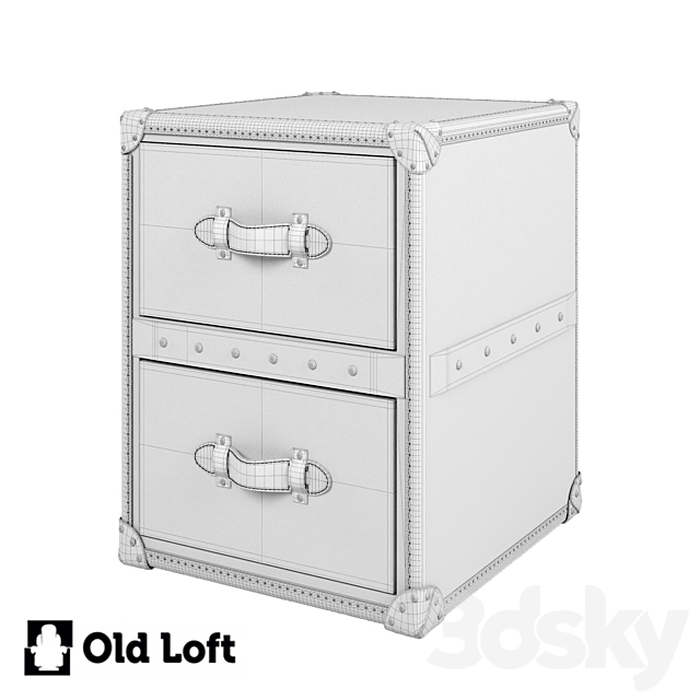 OM Cabinet Art Metal Black Steel in loft style 3DS Max Model - thumbnail 2