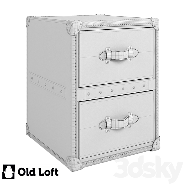 OM Cabinet Art Metal Black Steel in loft style 3DS Max Model - thumbnail 4