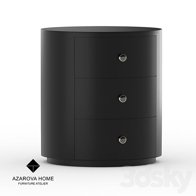 OM Curbstone Azarova Home bedside table Miro 3DSMax File - thumbnail 1