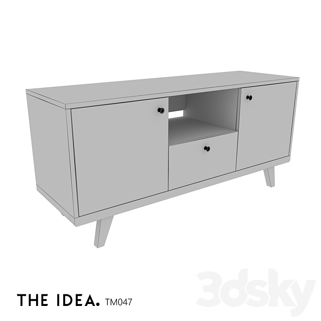 OM THE-IDEA TV stand THIMON 047 3DS Max Model - thumbnail 4