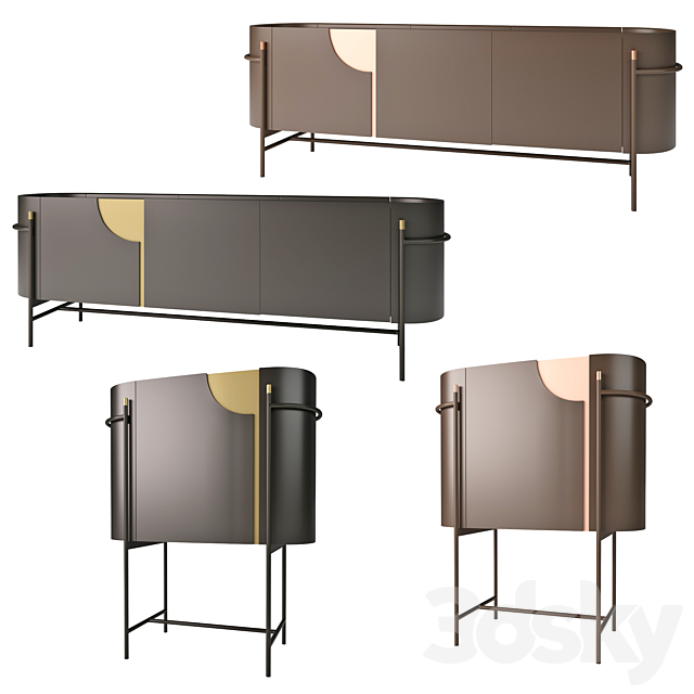 ORFEO sideboards Natuzzi Italia 3DSMax File - thumbnail 1