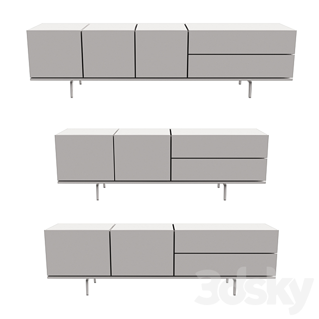 Papadatos Twist H sideboard 3DSMax File - thumbnail 3