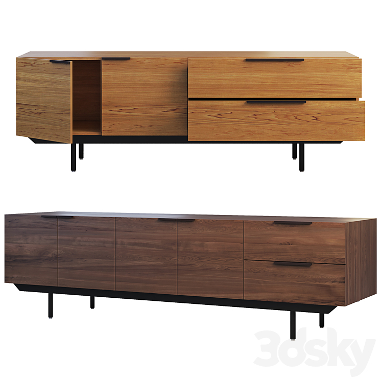 Pastoe Frame Style Sideboard (2 options) 3DS Max - thumbnail 2