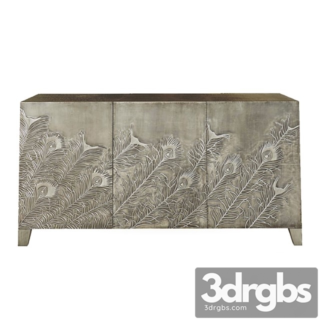 Peacock entertainment console by bernhardt. 2 3dsmax Download - thumbnail 1