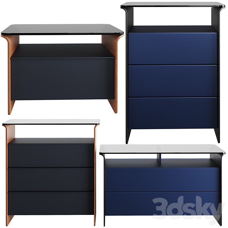 Pianca Nota Dresser 3DS Max Model - thumbnail 1