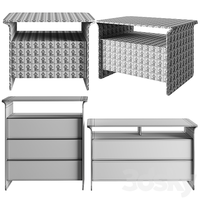 Pianca Nota Dresser 3DSMax File - thumbnail 4