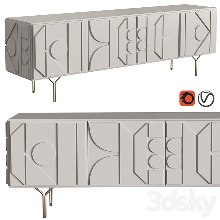 Pictograph Media Console (Eglo) 3DS Max - thumbnail 1