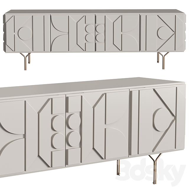 Pictograph Media Console (Eglo) 3DS Max Model - thumbnail 2