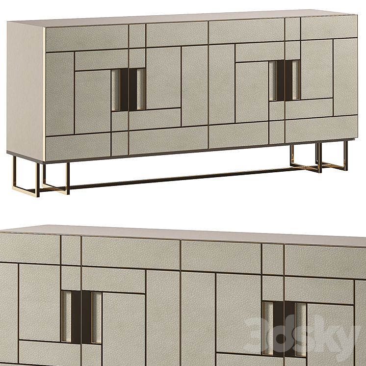 Piemont Sideboard By Frato Collection 3DS Max Model - thumbnail 1