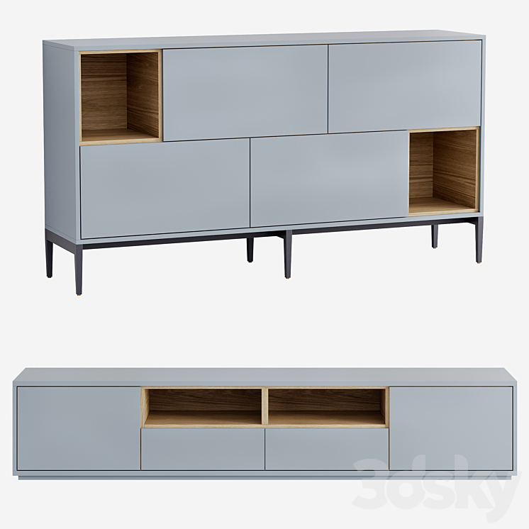 Pixel Cabinet Chest 3DS Max - thumbnail 1