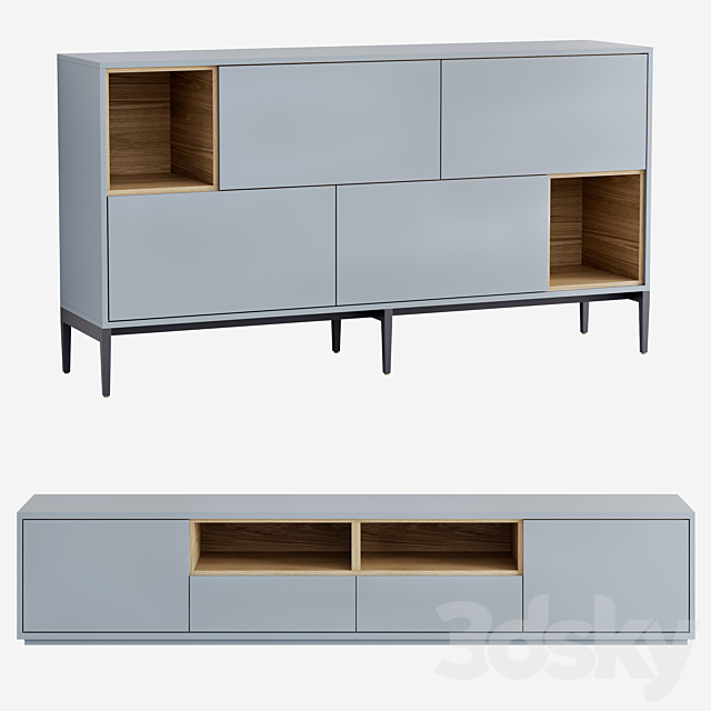 Pixel Cabinet Chest 3DSMax File - thumbnail 1