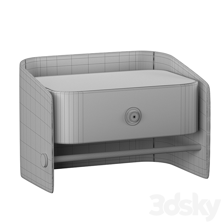 PLATTERS Nightstand 3DS Max Model - thumbnail 2